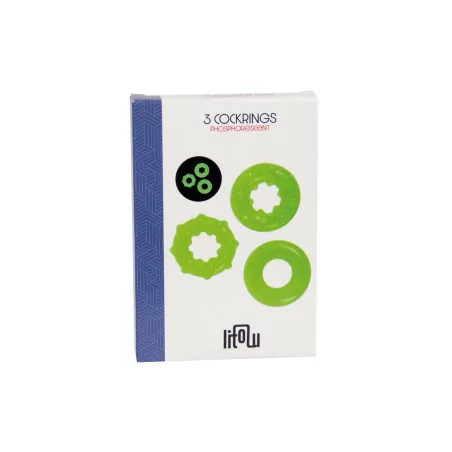 Set 3 cockring fosforescenti - Litolu (8,90&nbsp;€) | Poppers Express