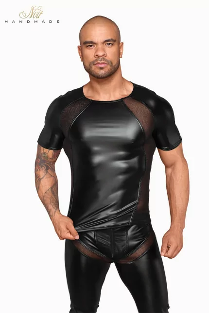 WetLook & Mesh T-shirt H056