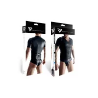 Maglietta Wetlook Nera con Collo a V - Regnes (34,90&nbsp;€) | Poppers Express