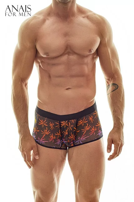 Boxer in Netstof met Tropische Print - Chill