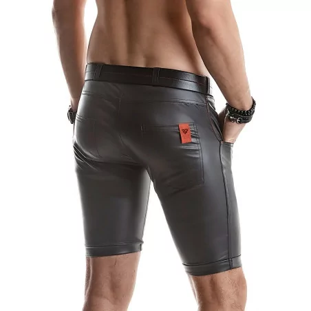 Low-rise stretch wetlook bermuda - Regnes - Regnes (€&nbsp;84,90) | Poppers Express