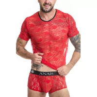 Camiseta de Encaje Rojo - Brave