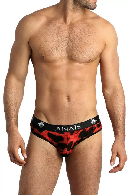 Savage Red & Black Animal Print Brief