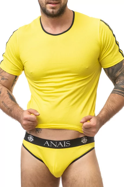 Gelbes T-Shirt mit Struktur - Tokio