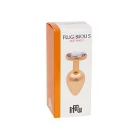 Plug Bijou Rose Doré S - Litolu (12,90 €) | Poppers Express