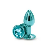 Green Jewel Plug in Chrome Aluminum - Size S
