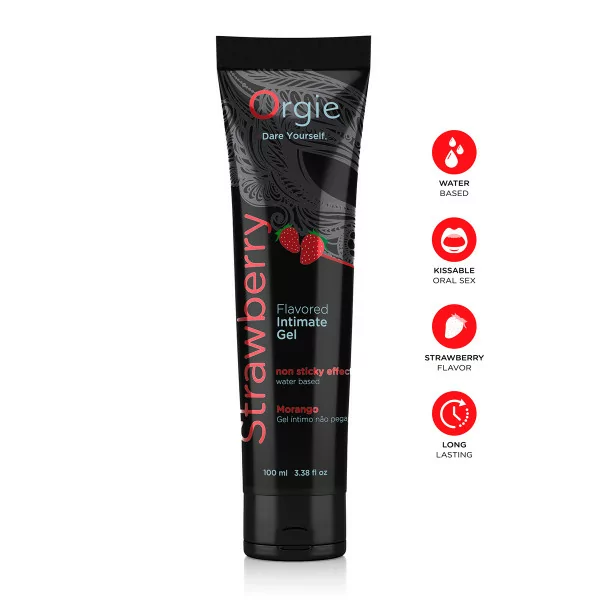 Lubrificante Acquoso Lube Tube Fragola 100ml - Orgie (11,90&nbsp;€) | Poppers Express