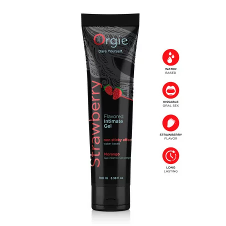 Lubrificante Acquoso Lube Tube Fragola 100ml - Orgie (11,90&nbsp;€) | Poppers Express