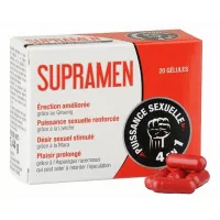 Supramen (20 gélules) - Stimulant Sexuel 4 en 1