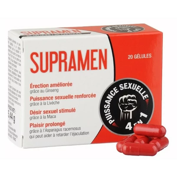 Supramen (20 cápsulas) - Afrodisíaco - Labophyto (38,90 €) | Poppers Express