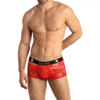 Boxer in Pizzo Rosso con Motivo Floreale - Brave