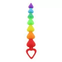 Chaine Anale - Rainbow Heart Beads