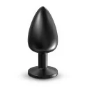 Onix Large - Plug anal sculpté en métal Noir Mat