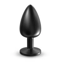 Onix Large - Plug anal sculpté en métal Noir Mat