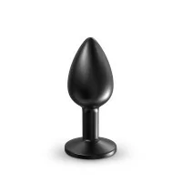 Onix Small - Plug anal sculpté en métal Noir Mat