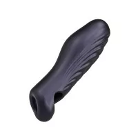 Stimulating 3-in-1 Penis Sleeve Ryzer Black Plum