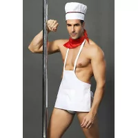 Sexy Chef Kostuum - 4 Stukken - J Lingerie - Lingerie - hoofdafbeelding