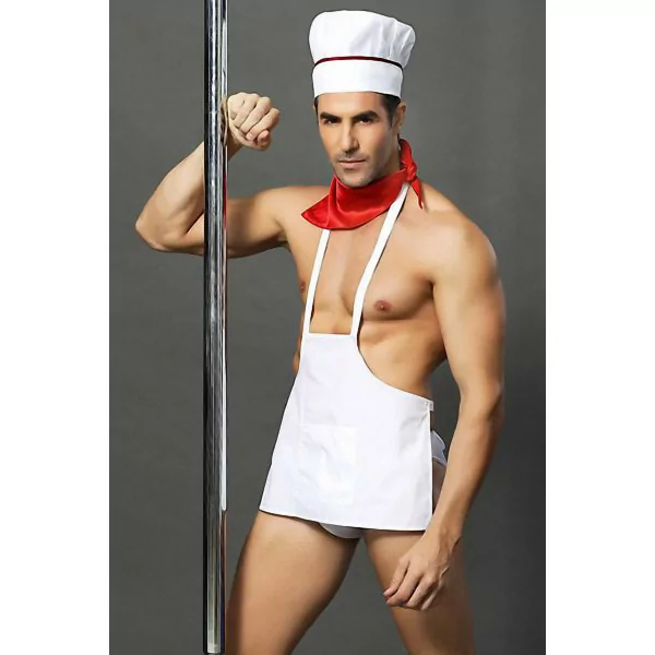 Sexy Chef Kostuum - 4 Stukken - J Lingerie - Lingerie - hoofdafbeelding