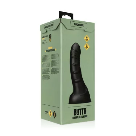 Dildo Gigante Curvo e Testurizzato Black Hawk – 30,5 x 6,9 cm (1,25 kg) - BUTTR - Sextoys - dettaglio 5