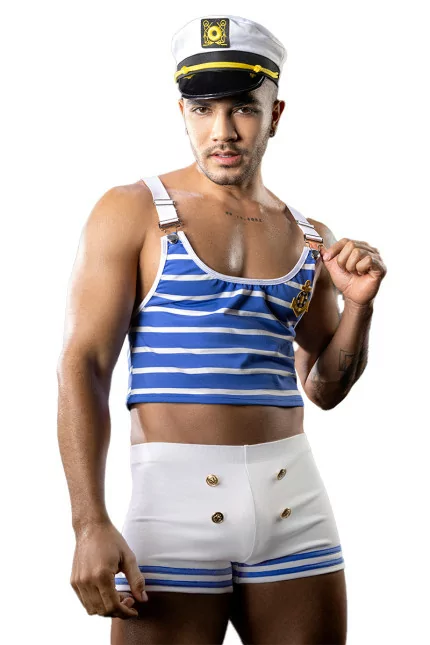 Sexy Sailor Costume 3-Piece Set