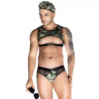 Seksueel Militair Kostuum – 4-delig - J Lingerie - Lingerie - hoofdafbeelding