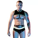 Fluorescent Wetlook Club Outfit for Men - 4 Pieces