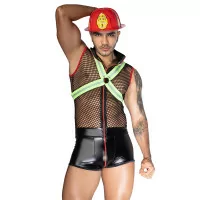 Costume Sexy da Pompiere 3 Pezzi