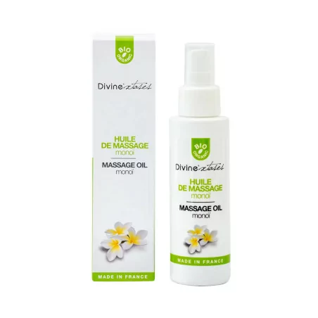 BIO-massageolie met Monoi – 100ml - Divinextases - Intiem - hoofdafbeelding