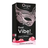 Gel Intimo Vibrante e Frizzante – Vibratore Liquido Dual Vibe Gin Tonic alla Fragola - Orgie - Libido e prestazioni - dettaglio 
