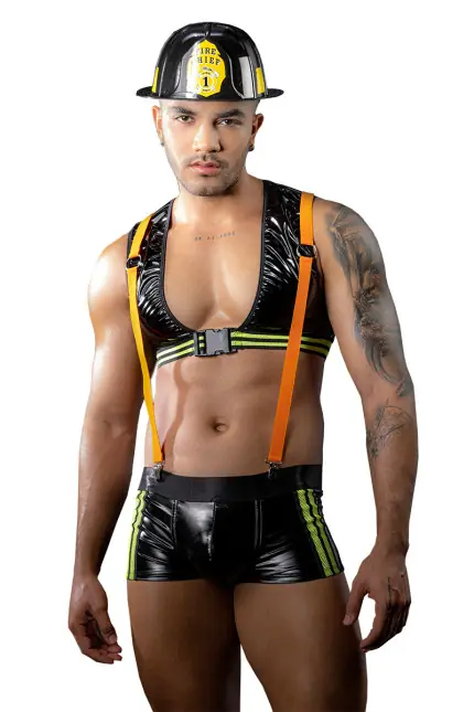 Disfraz de Bombero Hot – 4 Accesorios