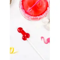 Sucette pénis daiquiri fraise avec alcool