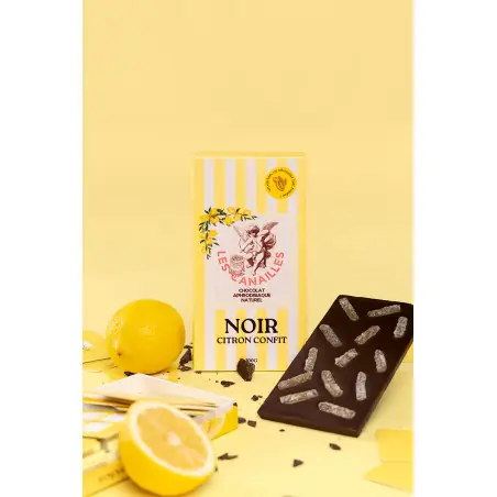 Chocolat noir citron confit - Tablette 100g - Les canailles - Les canailles - Comercio - detalle 2