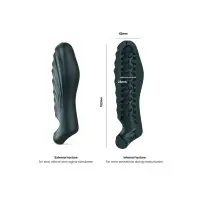 Gaine de pénis 3 en 1 Ryzer Pine Grey - Man Wan