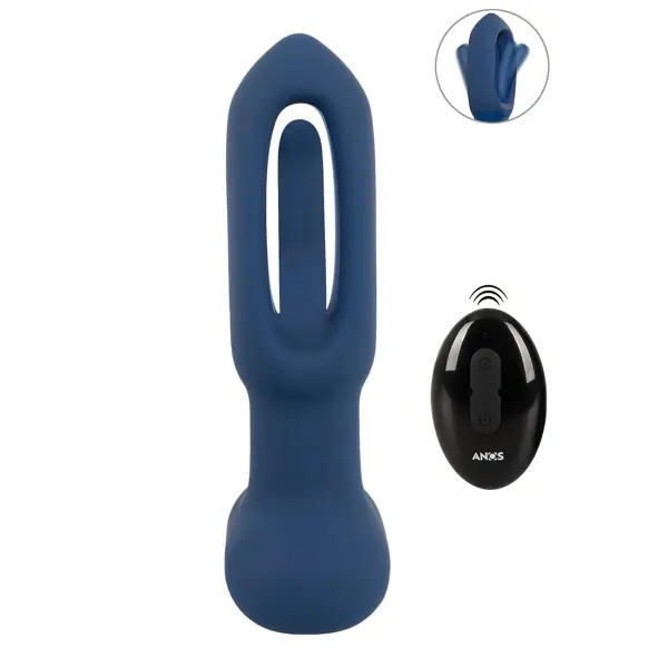 Plug anal vibrant avec langue oscillante - Anos