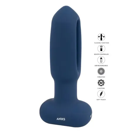 Vibrierender Analplug mit Oszillierender Zunge - Anos - Stecker - Foto 3