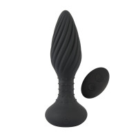 Plug Anale Vibrante con Perle Rotanti e Telecomando