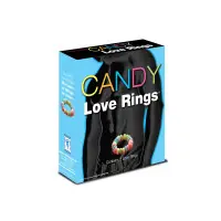 Essbare Süßigkeiten-Cockringe Candy Love Rings x3 Essbare Süßigkeiten-Cockringe Candy Love Rings x3