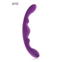 Double Dong Luna Silicone Violet Ondulé 25 cm