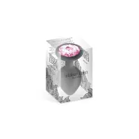 Roze Juweel Plug van Zwart Silicone (L) - Hidden Eden - Stekkers - detail 2