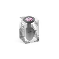 Roze Juweel Plug van Zwart Silicone (M) - Hidden Eden - Stekkers - detail 2