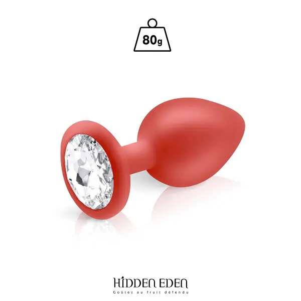 Plug bijou silicone rouge L - Hidden Eden - Hidden Eden - Import busyx - visuel principal
