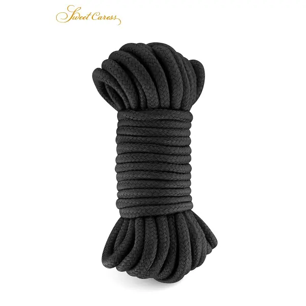 Corde de bondage noire 10m - Sweet Caress - Sweet Caress - Import busyx - visuel principal