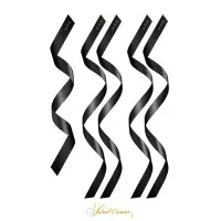 Black Satin Bondage Set - Blindfold & 4 Ties