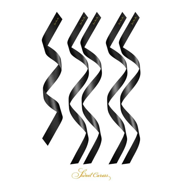 5 liens satin noir - Sweet Caress - Sweet Caress - Import busyx - visuel principal