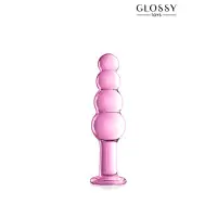 Plug Verre à 4 Boules Progressives 18,5 cm, 50 mm — Glossy n°9