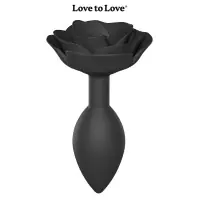 Plug Anal Rose Noire - Open Roses Taille L