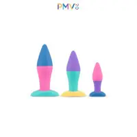 Koda Set of 3 Multicolor Silicone Anal Plugs S/M/L — PMV20