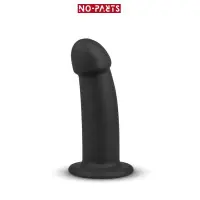 Gode Ventouse Noir Charlie Courbé Silicone 14,5 cm