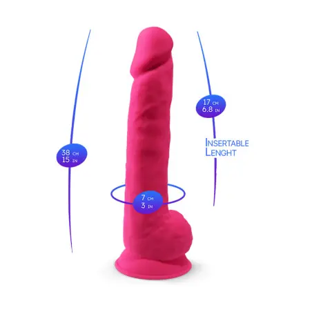 Gode The Original Model 1 rose 38 cm - SilexD - SilexD - Import busyx - détail 5