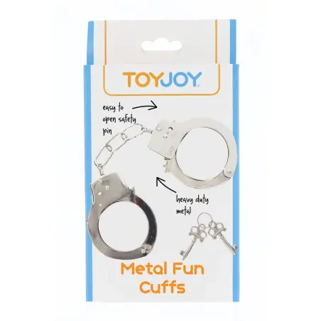 Menottes métal argentées - Toy Joy - Toy Joy - Import busyx - détail 2